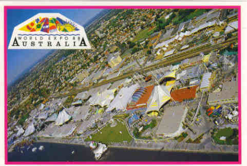 Postcard Aerial
                  View of World Expo '88