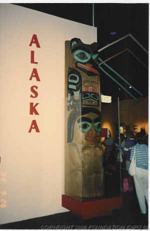 Entrance to
                the Alaska, U.S.A. Pavilion at World Expo '88
