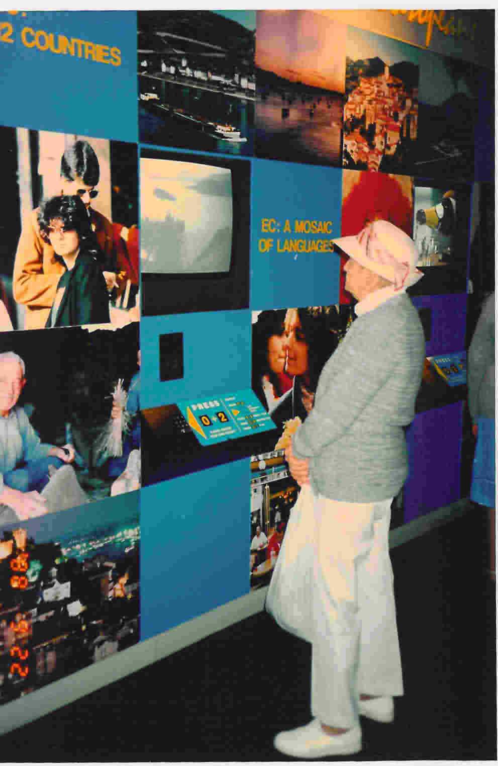 Some of the interactive displays on
                show at the European Community Pavilion